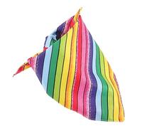 COLLBATH Dog Cooling Bandana Polyester Rainbow Stripe Pet Accessory Washable for Dog Cat Rabbit