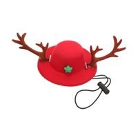 COLLBATH Dog Cosplay Hat Pet Christmas Dog Holiday Reindeer Antler Pet Hat Cat Headdress Christmas Cat Costume Color Reindeer Chat before Has for Antler Funny Outfits Pulled Cloth