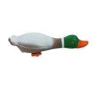 COLLBATH Dog Pacifier Chew Toys Soft Sturdy Latex Dog Toy Green Head Duck Squeaky Toy