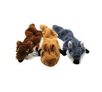COLLBATH Dog Teething Toy Squirrel Shape Squeaky Plush Toy for Puppies Dogs Bite Resistance Chewing Sound for Pet
