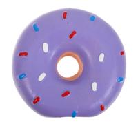 COLLBATH Donut-shaped Talking Toys Latex Grinding Toy for Puppy Teething Flexible Chew Ring Donut for Medium Dogs for Stimulation Tough Chew Ring for Dental Health