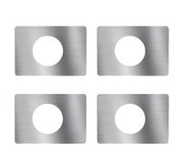 COLLBATH Door Reinforcement Plate 4PCS Stainless Steel Fixing Bracket for Entry Doors and Strengthening Weak Spots