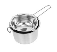 COLLBATH Double Boiler Pot for Wax and Candy Melting for Chocolate Fondue Boiling Water Pot Induction Hob Compatibility