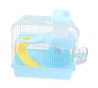 COLLBATH Double Layer Hamster Cage Luxury Villa for Small Pets 27x21x30cm Acrylic PET House for Chinchillas and Hamsters Portable and Stylish Design