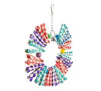 COLLBATH Durable Parrot Shredding Swing Weaving Chewing Accessories for Bird Cages Promotes Physical Activity Emotional Health for Parrots and Birds