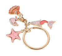 COLLBATH Eactel Keychain Jellyfish Charm Metal Key Ring Tassel for Decorative Accessory