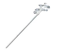 COLLBATH Elegant Chinese Style Flower Hairpin Silver Hair Stick Vintage Chignon Pin for Women and Wedding Birthday Accessories