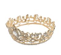 COLLBATH Elegant Crystal Bridal Headband Crown for Wedding and Party Secure Vintage Hairpiece with Dazzling Rhinestones Flexible Fit Princess Tiara Headdress for Brides and Celebrations