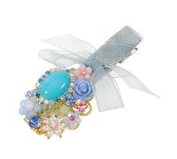 COLLBATH Elegant Rhinestone Bow Hairpins Retro Palace Style Bridal Side Clips with Firm Back Hold Comfortable for All-day Wear Bridesmaids Wedding Hair Accessories