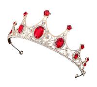 COLLBATH Elegant Rhinestone Headdress for Wedding Party and Festival Occasions Crown-shaped Headwear Sparkling Rhinestones for Bride Special Event Attire