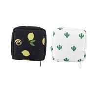 COLLBATH Elegant Sanitary Towel Bag Travel Cosmetic Bag Inner Layer for Storage