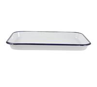 COLLBATH Enamel Baking Dish Rectangular Roasting Tin Multi Functional Baking Pan for Kitchen for Casseroles Cakes and Roasting for Oven Use