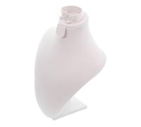 COLLBATH Ergonomic Jewelry Display Stand Holder with Soft Protective Surface Mannequin Bust Necklace Holder for Exhibitions Trade Shows and Retail Counters Elegant Jewelry Organizer for