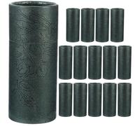 COLLBATH Essential Oil Bottle Packaging Box Tubes, 15Pcs Thick Kraft Paper Cylinder Containers with Lid for Filling and Tea Leaf Storage 4.1X1.5 Inch
