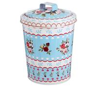 COLLBATH European-style Iron Candy Box with Lid Large Capacity Decorative Storage Container for Sweets and Biscuits Practical Raised Base Design for Home Party and Wedding Use