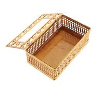COLLBATH European Style Tissue Box Cover Gold-plated Hollow Crystal Design Elegant Paper Towel Storage Box for Living and Office Decorative Tissue Holder for Easy Dispensing