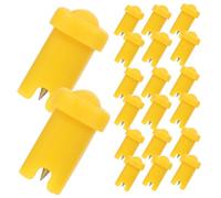 COLLBATH Eyelash Glue Bottle Needles for Eyelash Glue Bottles Stainless Steel Material Anti Blocking Pins 100pcs Yellow Convenient Tool for Professional Salon and Family Use