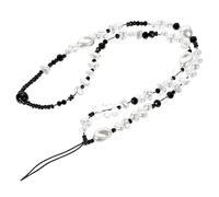 COLLBATH Faux Pearl Beaded Phone Lanyard Multifunctional Wrist Strap for Phone Charm Decoration and Anti-lost Use Versatile Mobile Chain for Bags Backpacks and Keys