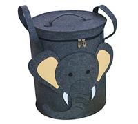 COLLBATH Felt Toy Bucket Lid for Laundry Bedroom Storage Basket Portable Toys and Sundries