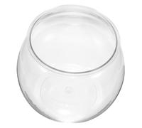 COLLBATH Fish Keeper Plastic Round Aquarium Small Fish Tank Bowl for Betta Goldfish Fall-resistant Design