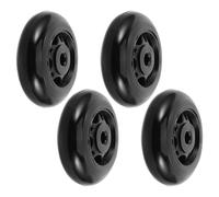 COLLBATH Fitness Replacement Roller Wheels 8mm Hole 4pcs Black Pp Material, Providing Improved Maneuverability and Stability Support for Fitness Machines for Studio and Personal Workout