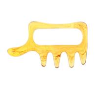 COLLBATH Five Phases Guasha Board Resin Beeswax Massager for Whole Body Acupoint Therapy Easy-Hold Scraping Tool for Face Neck Back and Arms Home Use for Skin Care