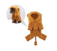 COLLBATH Flannel Lion Costume for Pets Soft Halloween Suit for Dogs and Cats Xl Durable Funky Outfit with Four Leg Design Comfortable and Funny Pet Apparel