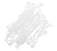 COLLBATH Flexible Rubber Perm Rods Hair Curlers for Women Portable Styling Tools for DIY Salon Use Soft Hair Rollers Easy Curling Without Damage White Elastic Bands