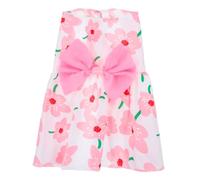 COLLBATH Floral Summer Sundresses for Small Breeds Breathable Puppy Fashion Outfit for Dachshunds Lightweight Pet Dress for Beach Party Dog Birthdays