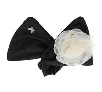 COLLBATH Flower Decor Hair Bun Maker Soft Wire Hair Donut Shaper Lazy Styling Tool for Women Secure Hold for Sports Fitness Cheerleading Elegant White Floral Updo Accessory Choice