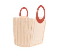 COLLBATH Foldable Portable Shower Caddy Basket with Handle Wall-mountable Hollow Bath Organizer for Dorm Gym Travel Multipurpose Laundry and Cleaning Storage Tote Compact Plastic Basket for