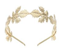 COLLBATH Gold Plated Maple Leaf Metal Headband Goddess Crown Hairpiece for Weddings Proms and Formal Parties Elegant Leaf Tiara for Brides Bridesmaids and Festival Accessories