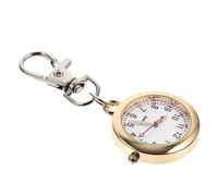 COLLBATH Golden Zinc Alloy Digital Fob Watch Key Ring Watch with Precise Time Simple Appearance and Long-Term Use for Students Exam Timer Keychain