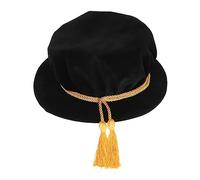 COLLBATH Graduation Hat Sun Hat Women Unisex Floppy Sun Hats Women Him Phd Graduation Gown Women Cap Woman Hat Formal Doctoral Graduation Ceremony Tam Prop Gender Custom Brim Black