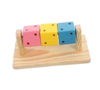 COLLBATH Guinea Pig Chew Toys Wooden Cube Enrichment for Hamsters Bunnies Pets Promotes Health Mental Stimulation Playful Fun for Animals