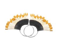 COLLBATH Hair Color Sample Ring Buckle with Plastic Zinc Alloy for Hairdressing Salon Use Secure Attachment Holder for Human Hair Dye Samples for Stylist Supplies and Color Display