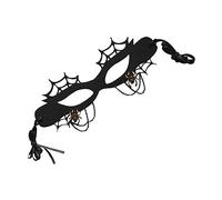 COLLBATH Half Face Spider Web Mask Masquerade Costume Prop for Adults Halloween Party