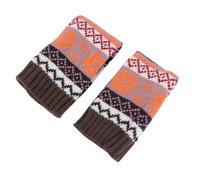 COLLBATH Half Finger Long Gloves Knitting Mitten for Women Arm Sleeves Winter Christmas Gloves for Lady for Cold Weather and Festive Occasions