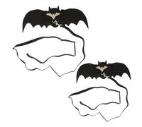 COLLBATH Halloween Bat Wing Cat Chest Strap Lightweight Pet Harness with Even Pressure Distribution Comfortable Chest Strap Leash for Small Cats and Dogs Party Costume Accessories