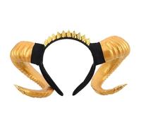 COLLBATH Halloween Cosplay Sheep Horns Headband Gothic RAM Horns Hair Hoop Lightweight Animal Costume Accessory for Party Roleplay