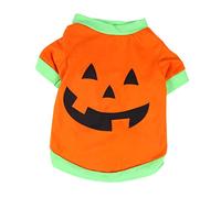 COLLBATH Halloween Dog Costume Cloak Pumpkin Design Stretchy Pet Coat for Festivals for Halloween Parties and Photo Shoots
