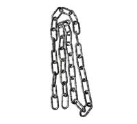 COLLBATH Halloween Plastic Fetter Chain Prop Lightweight Prisoner Costume Accessory for Party Photo Booth and Haunted House Decor Silver Small Simulation Iron Chain