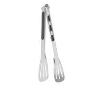 COLLBATH Heat Resistant BBQ Grill Tong Stainless Steel Charcoal Clip for Outdoor Barbecue Lightweight Reusable Food Serving Tongs with Long Handle for Buffet Kitchen and Baking Use