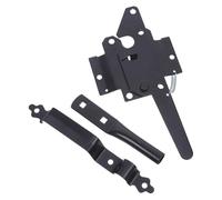 COLLBATH Heavy Duty Automatic Gravity Gate Latch Carbon Steel Fence Gate Lock Latch Post Mount Weather Resistant Hardware for Home Security