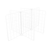 COLLBATH Heavy Duty Iron Freezer Divider Rack with Mesh Shelf Food Storage Separator for Pantry and Fridge Organiser Kitchen Partition Shelf for Cabinet Storage