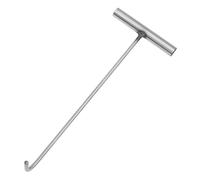 COLLBATH Heavy Duty Stainless Steel Manhole Cover Hook for Lifting Storm Drain Grates and Septic Tank Risers Corrosion-Resistant Tool Hook Design for Utility and Maintenance Workers