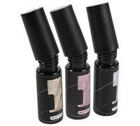 COLLBATH High Density Metallic Nail Gel Polish Liner Quick UV LED Cure 3pcs in Silver with Precision Application and Easy Use for Professional Nail Salons for French Manicure