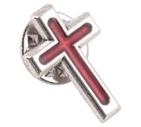 COLLBATH Holy Communion Baptismal Breastband Cross Enamel Lapel Pin for Men for Women Religious Pins for Suit Bags Cardigan
