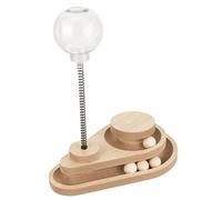 COLLBATH Interactive Cat Toy Food Leakage Ball Springs Cat Treat Dispenser for Indoor Play and Iq Training