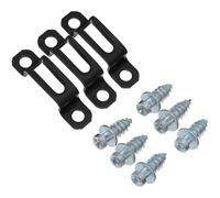 COLLBATH Invisible Cabinet Connectors with Mounting Screws 50 Sets Metal Cupboard Hinge Assembly Connectors Firm and Easy to Install for Wardrobe and Cabinet